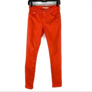 Dylan George Runaway Midrise Skinny Jeans Orange